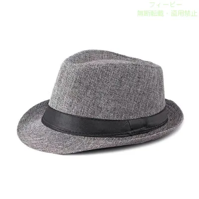 【期間限定5%OFFクーポン】帽子 メンズ ハット 中折れハット 無地 中折れ帽 UVカット 紳士帽子ゾンチー綿麻風 hat 紳士用 紫外線カット 着回し 体型カバー カジュアル 快適 季節感