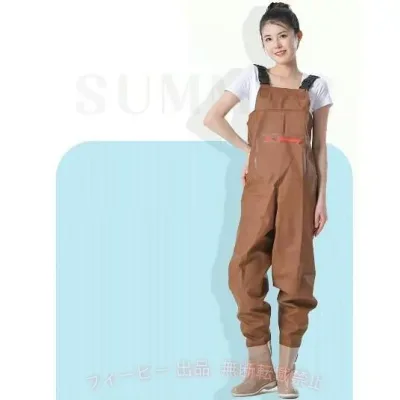 【期間限定300円OFFクーポン】釣り用 胴付き長靴 作業用 女性用 水仕事 水中作業 胴長 チェストハイウェーダーゾンチー作業靴 ウェダー 防水 チェストハイ フィ レディース 歩きやすい