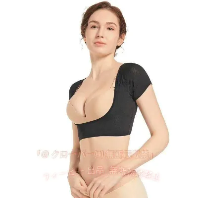 【期間限定5%OFFクーポン】2枚セットワキ汗のお悩み解決!汗取りインナー レディース 脇汗 インナー 汗取りパット付ゾンチー汗取りパッド付きインナー 半袖 汗取りパッド 女性用 大人
