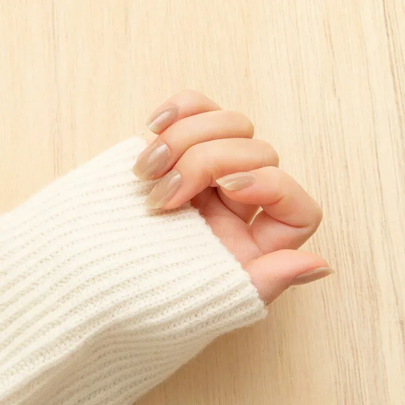 esshimo エッシーモ Fit Fix gel nail Nudie Greige ニューディグレージュ 貼るだけ 硬化 エシカルネイル ハンドネイル ジェルネイルシール デザインネイル ネイルステッカー sss