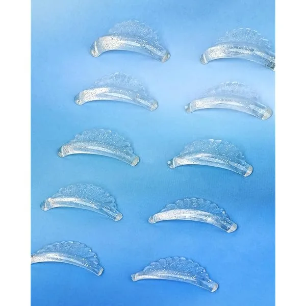 EMEDA まつげパーマ ロット 5ペア シリコン パーマ ロッド まつ毛パッド 粘着性 柔らかい 敏感肌 自宅セルフ サロン用 再利用可能 透明