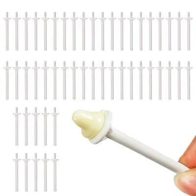 BaraRose 鼻毛 ワックス 棒 鼻毛ワック ススティック り 毛抜き ワックス脱毛 50個入 脱 毛用スティック 脱 毛 ブラジリアンワッ クス 鼻 毛ケアごっそり 男女兼用 鼻洗浄 使い捨て脱毛ロッド 鼻毛除去ツール (50個)