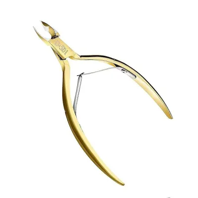 キューティクルニッパー 甘皮切り ささくれニッパー ニッパー式爪切り 甘皮ケア 甘皮処理 甘皮 ニッパー 魚の目などの角質にも対応 美容 ツール (ゴールド)