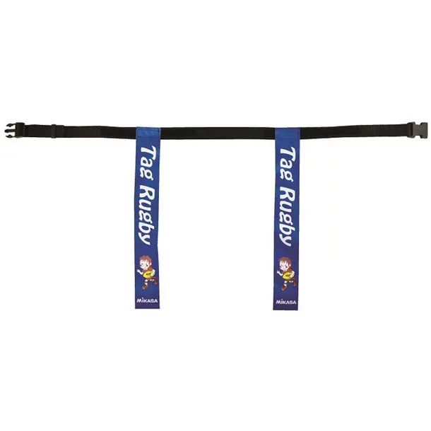 タグラグビー用タグベルト90cm【MIKASA】ミカサラグビアメグッズソノタ(TRTG90-BL)