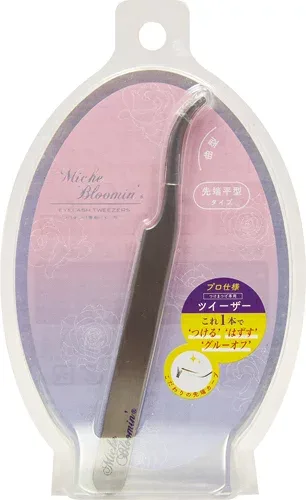 【数量2までメール便】ミッシュブルーミン アイラッシュツイーザー 1個 miche bloomin つけまつげ ピンセット ツイザー つけまつげ用 まつげ エクステ これ1本で つける ・ はずす ・ グルーオフ ! つけまつげ 専用 ピンセット つけま 目元 アイメイク コスメ