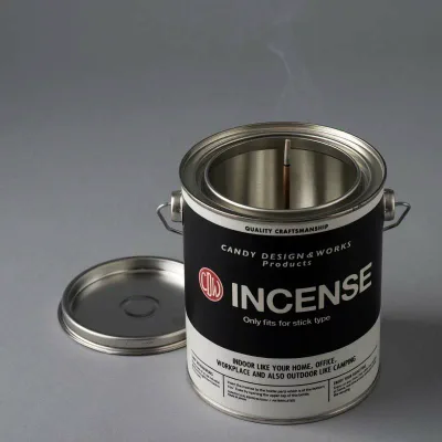C.D.W. インセンススタンド ブラック×ホワイト CANDY DESIGN & WORKS Incense Stand Black×White キャンディデザイン&ワークス お香立て お香 ペンキ缶 缶
