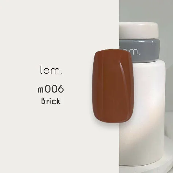 lem. カラージェル m006 ブリック サロン専売品 プロ用 おすすめ ジェルネイル セルフネイル