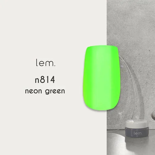 lem. カラージェル n814 ネオングリーン サロン専売品 プロ用 おすすめ ジェルネイル セルフネイル