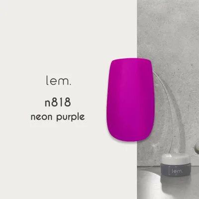 lem. カラージェル n818 ネオンパープル サロン専売品 プロ用 おすすめ ジェルネイル セルフネイル