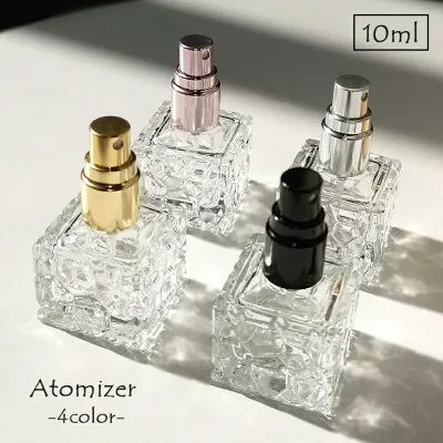 送料無料 アトマイザー 10ml 香水 詰め替え 容器 ボトル キャップ スプレー かわいい おしゃれ 高級感 コンパクト ミニ 持ち運び 携帯