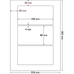 東洋印刷 LDW36AF シートカットラベル A4版 36面付(1ケース500シート)