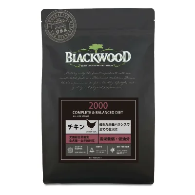【リニューアル】ブラックウッド 2000 20kg (5kg×4袋)【Blackwood ドッグフード チキン】○