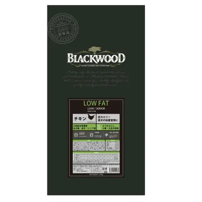 【リニューアル】ブラックウッド ローファット LOW FAT 20kg(5kg×4袋) 【Blackwood ドッグフード 体重管理 ダイエット ライト チキン】○