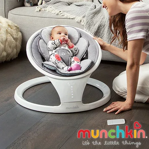 งีบเด็กทารกแรกเกิดเปลเปลเด็กไฟฟ้าเปลเด็กไฟฟ้า Munchkin ชิงช้าเด็กไฟฟ้า Munchkin Baby Swing จัดส่งฟรีเตียงนอนวัสดุตาข่ายเก้าอี้นั่งเก้าอี้เด็ก ◇มีสไตล์แนะนำของขวัญเด็กทารกล้างทำความสะอาดได้บลูทูธ