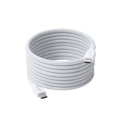 エレコム まとまるマグネットケーブル(USB Type-C - USB Type-C/メッシュ) 2m ホワイト MPA-CCTMG20WH