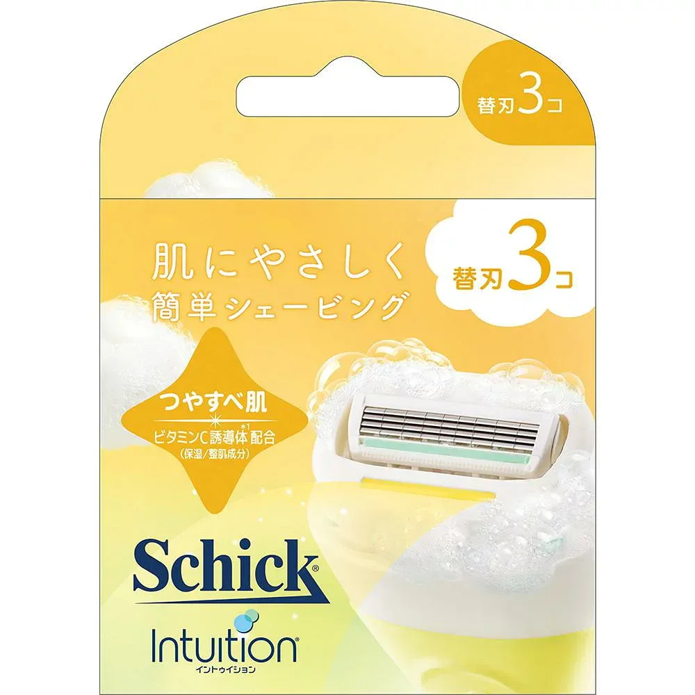 Schick(シック) イントゥイション つや肌 替刃(3コ)女性用 カミソリ