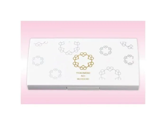 コンパクトケース ファンデーション用 パフ付き ロゴ入り 鏡付き 化粧小物 日本製