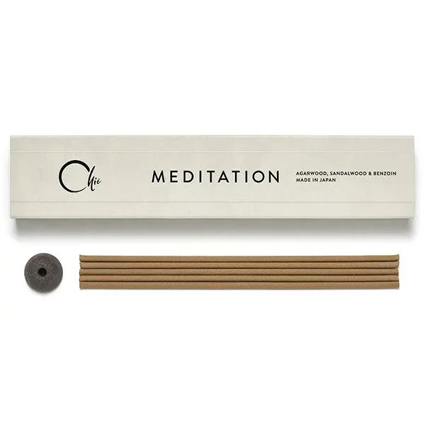 お香 CHIE MEDITATION スティック30本 瀬戸焼香立付 日本香堂