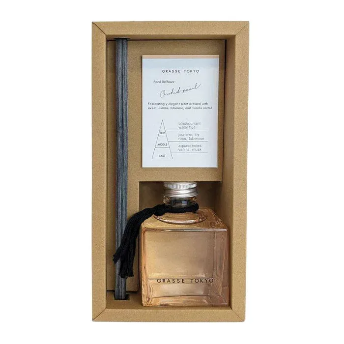 リードディフューザー 芳香剤 ルームフレグランス 200ml バニラ オーキッドパール