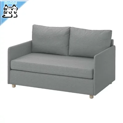 IKEA イケア FRIDHULT フリドフルト ソファベッド クニーサ ライトグレー 119x202 cm (603.557.62)