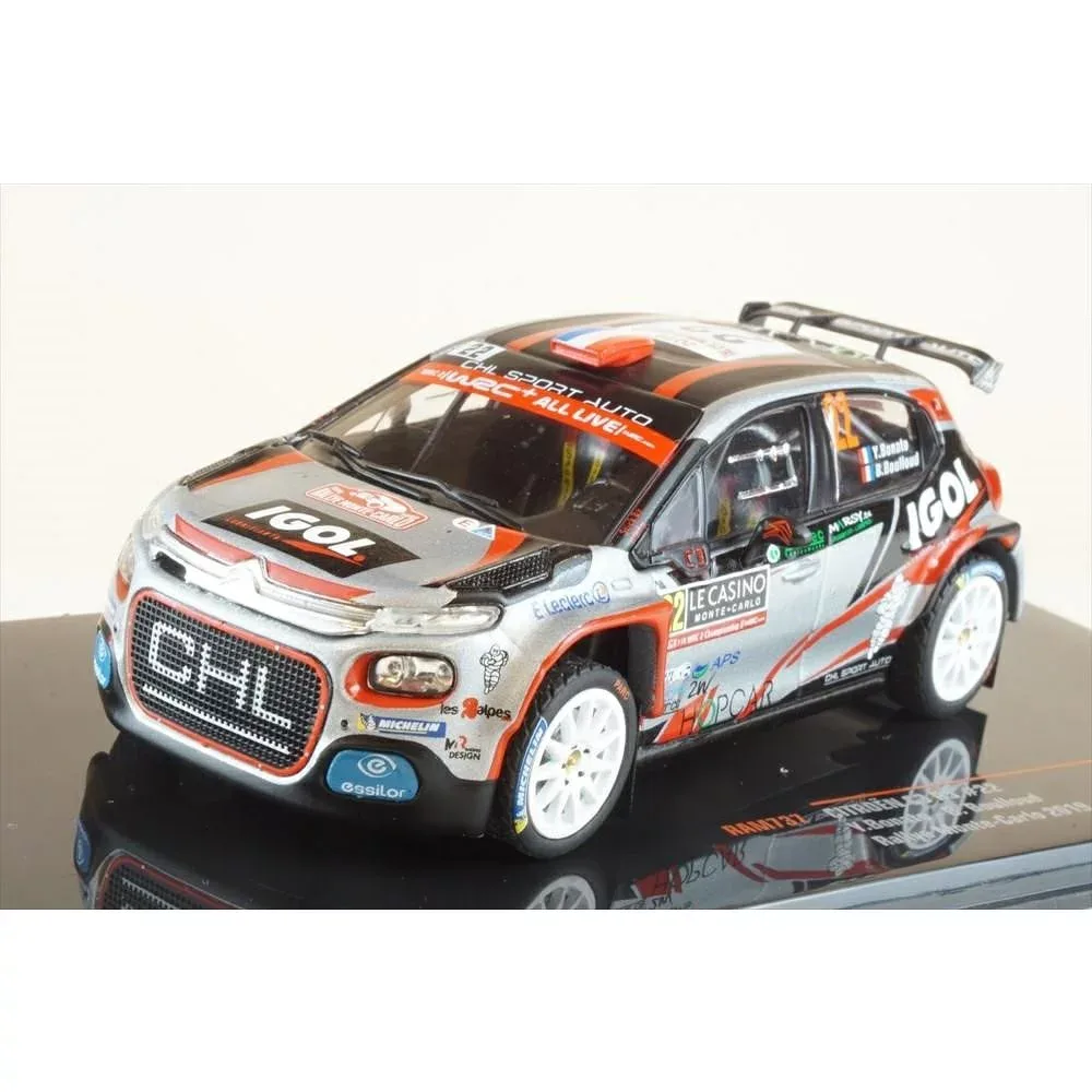 イクソ 1/43 シトロエン C3 R5 No.22 2019 WRC ラリー・モンテカルロ Y.ボナート/B.Boulloud 完成品ミニカー RAM737