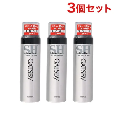 マンダム ギャツビー スタイリングフォーム スーパーハード 185g 3個セット
