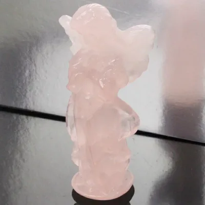 【厳選品質 一点物】ローズクォーツ 原石 彫刻 紅水晶 ローズクォーツ エンジェル 開運 幸運 石 お守り 天使 ローズクォーツ原石 彫刻 メンズ レディース 人気 おすすめ 天然石 海外直輸入 ローズクォーツ