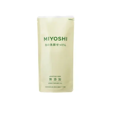 無添加 泡の洗顔せっけん 詰め替え 180ml ミヨシ石鹸 石鹸 洗顔 スキンケア 無着色 無香料 XP1025