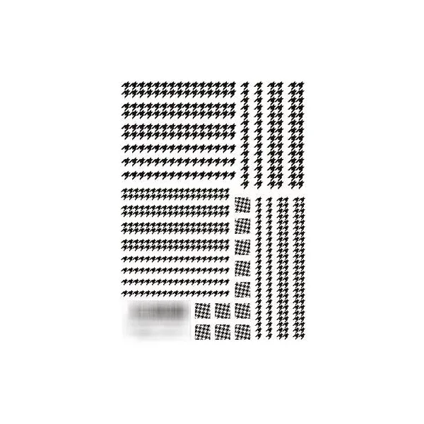 TSUMEKIRA(ツメキラ) ネイルシール 千鳥格子 ver.2 ブラック NN-CDR-102 イングカワモト XP1025