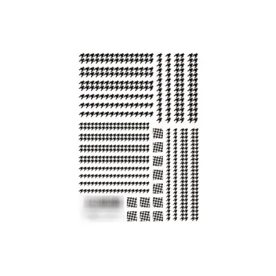 TSUMEKIRA(ツメキラ) ネイルシール 千鳥格子 ver.2 ブラック NN-CDR-102 イングカワモト XP1025