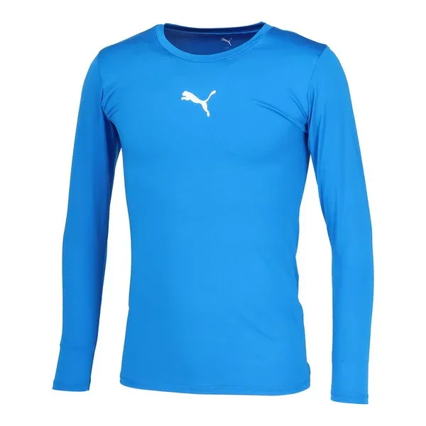 プーマ サッカーウエア 660765 02 コンプレッション クルーネック LS シャツ XLサイズ PUMA ブルー