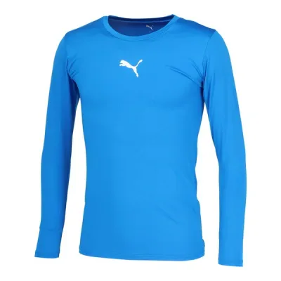プーマ サッカーウエア 660765 02 コンプレッション クルーネック LS シャツ XLサイズ PUMA ブルー