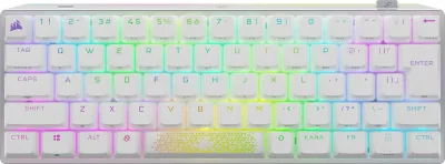 CORSAIR K70 PRO MINI RGB 60% ワイヤレスゲーミングキーボード ホットスワップキーボード ホワイト MX SPEED軸 CH-9189114-JP