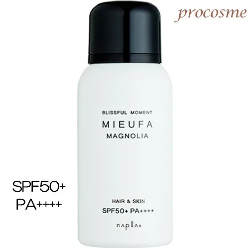 ナプラ ミーファ フレグランスUVスプレー マグノリア 80g|日焼け止めスプレー SPF50+ PA++++