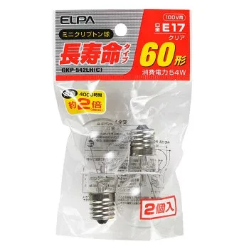 長寿命ミニクリプトン球 GKP-542LH(C) 60形長寿命タイプ