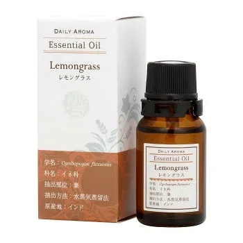 デイリーアロマジャパン エッセンシャルオイル ラージ レモングラス 10ml 13924 レモンに似た甘酸っぱさを感じるハーブ調の香り