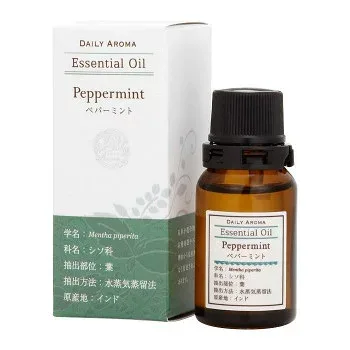 デイリーアロマジャパン エッセンシャルオイル ラージ ペパーミント 10ml 13930 クリアで清涼感のある爽やかなミントの香り