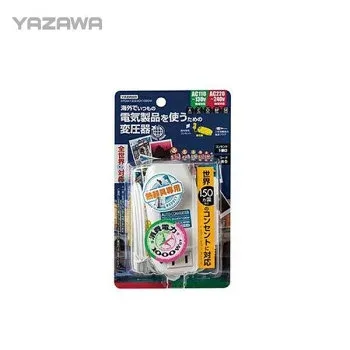YAZAWA(ヤザワ) 海外旅行用変圧器 マルチ変換プラグ(A/C/O/BF/SEタイプ) HTDM130240V1000W 海外で使用する変圧器です。【送料無料】