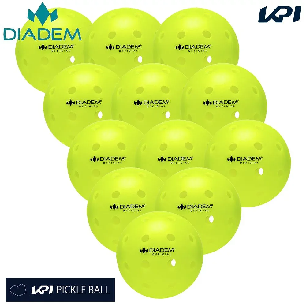 『即日出荷』ダイアデム DIADEM ピックルボール ボール POWER PICKLEBALL 12PK パワー(12個入) TPB003
