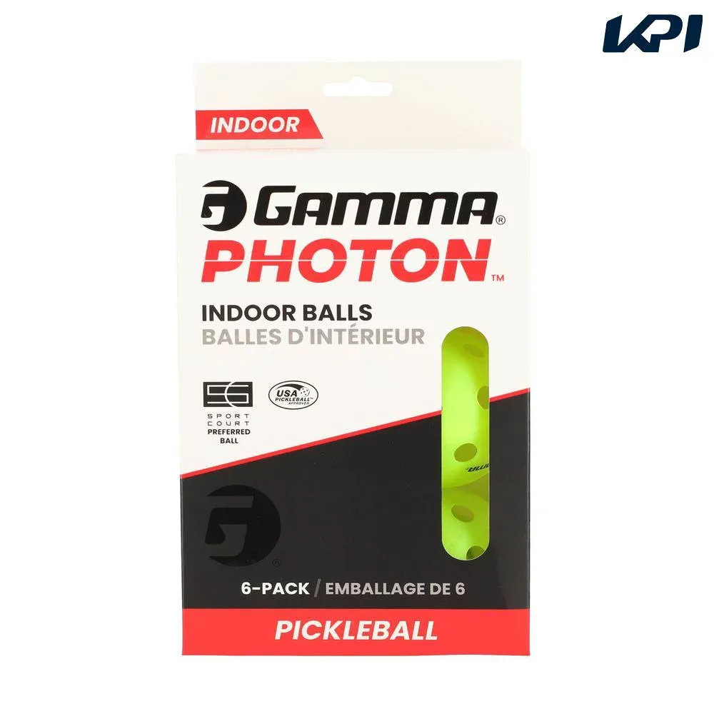 ガンマ GAMMA ピックルボールボール PICKLEBALL PHOTON INDOOR BALL 6P 1E805860