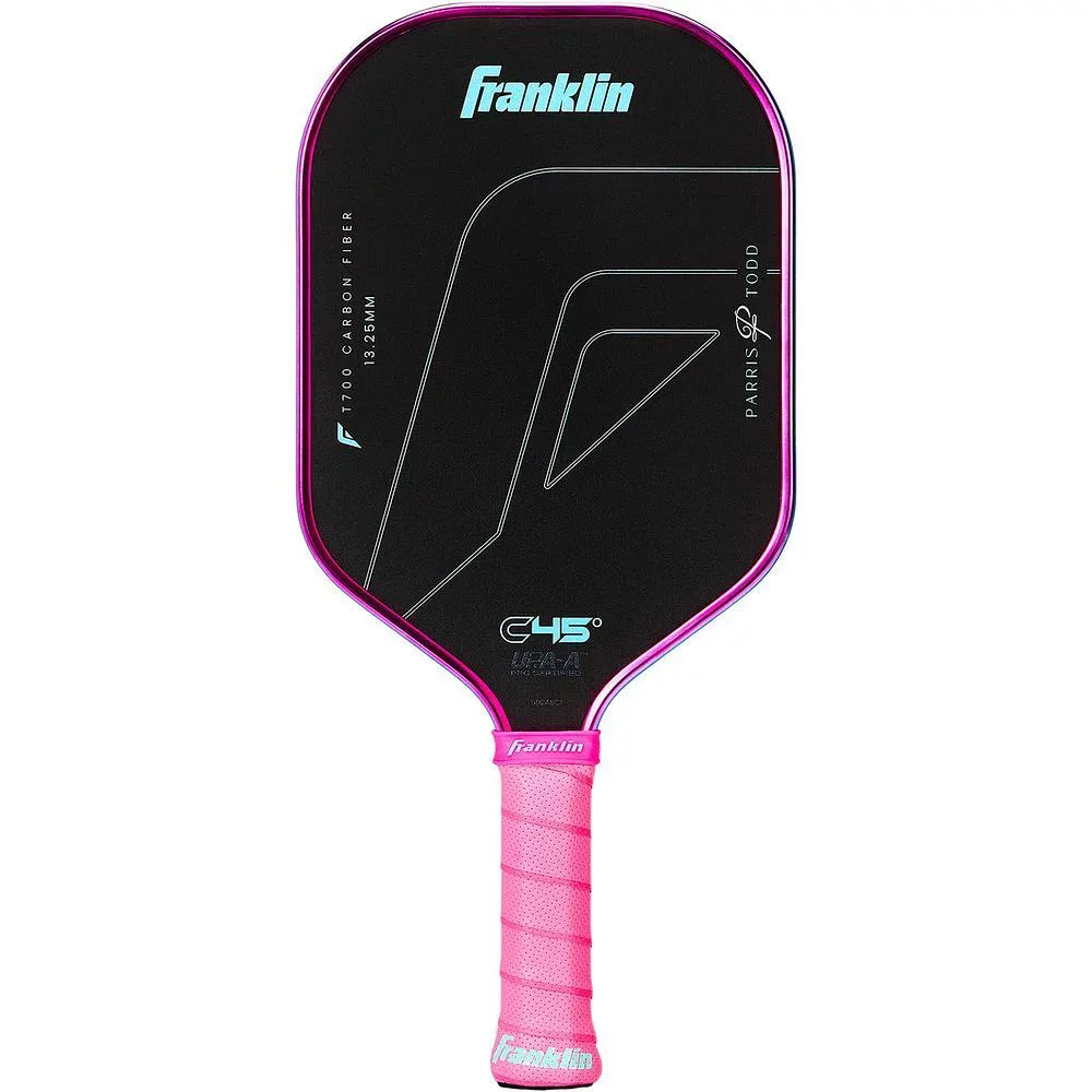 フランクリン Franklin ピックルボールラケット C45° CARBON PADDLE Parris Todd 13.25mm PINK/BLUE 59246C1