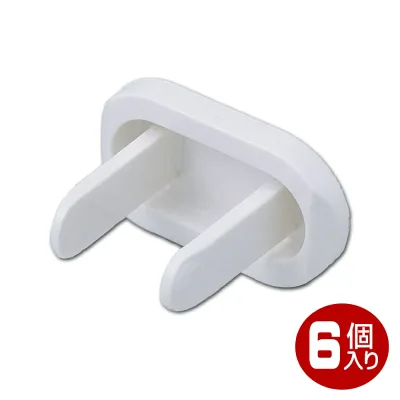 ELPA コンセントキャップ 6個入 ホワイト AN-101BW 【メール便送料無料】