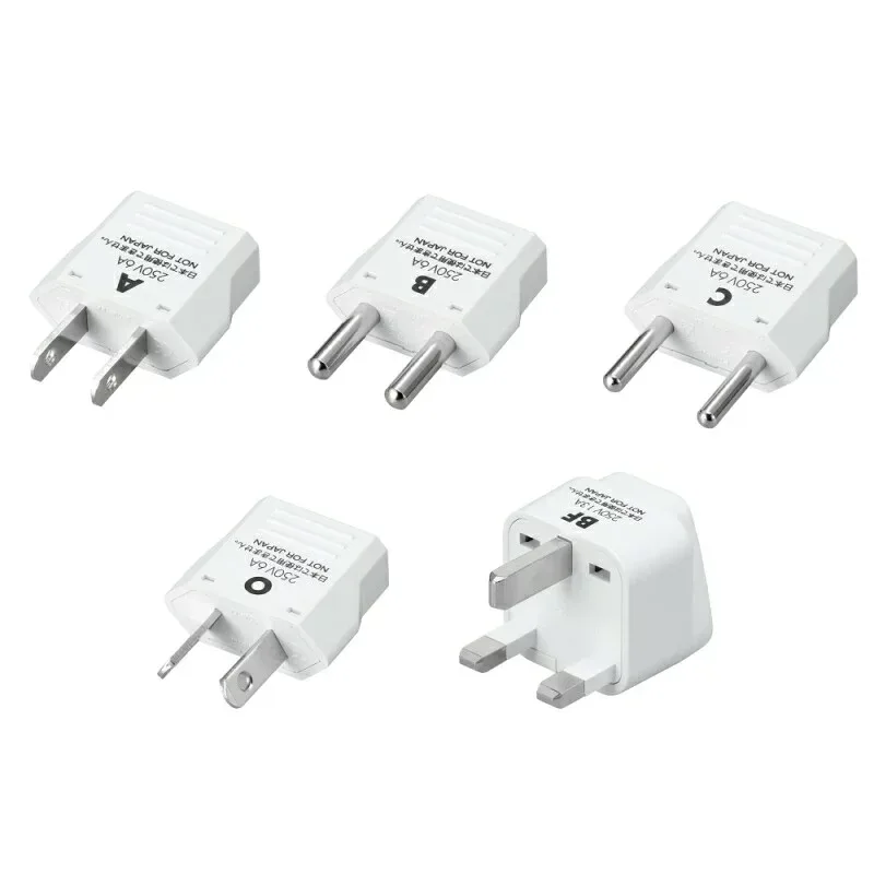 海外変換プラグ 5種セット A / B / C / O / BF 海外用変換プラグ 海外用電源プラグ マルチ変換プラグ 中国 香港 韓国 海外用 変換アダプタ ヤザワ KPS5 【送料無料】 【最強翌日配送】