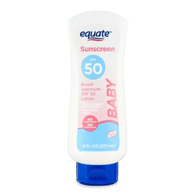 エクエート ベビー ブロードスペクトラム 日焼け止めローション SPF50 237ml Equate Baby Broad Spectrum Sunscreen Lotion, SPF 50, 8 fl oz 【お取り寄せ商品】