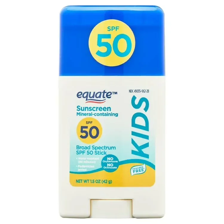 エクエート キッズ ブロードスペクトラム ミネラル配合 日焼け止めスティック SPF50 43g Equate Kids Broad Spectrum Sunscreen Stick with Mineral Actives, SPF 50, 1.5 oz 【お取り寄せ商品】
