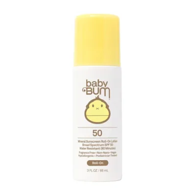 サンバム ベビーバム ミネラル 日焼け止めロールオンローション SPF50 無香料 88ml Sun Bum Baby Bum Gentle Mineral-Active Sunscreen Roll-On Lotion, SPF 50, 3 fl oz 【お取り寄せ商品】