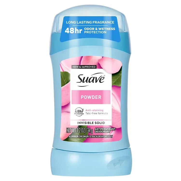 スアーブ アンティパースピラント デオドラント 女性用 パウダー 35g Suave Antiperspirant Deodorant For Women, 48hr Protection, Powder, 1.2 oz 【お取り寄せ商品】