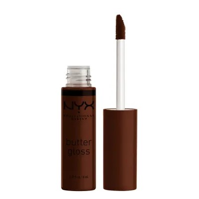 NYXプロフェッショナルメイクアップ バターグロス ノンスティックリップグロス ラヴァケーキ NYX Professional Makeup Butter Gloss, Non-Sticky Lip Gloss, Lava Cake 【お取り寄せ商品】