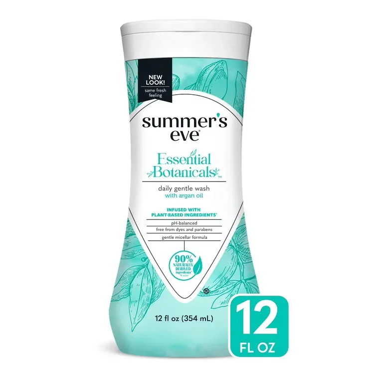 サマーズイブ エッセンシャルボタニカルズ ジェントルウォッシュ アルガンオイル配合 pHバランス 355ml Summer's Eve Essential Botanicals Gentle Wash with Argan Oil, pH Balanced, 12 fl oz 【お取り寄せ商品】