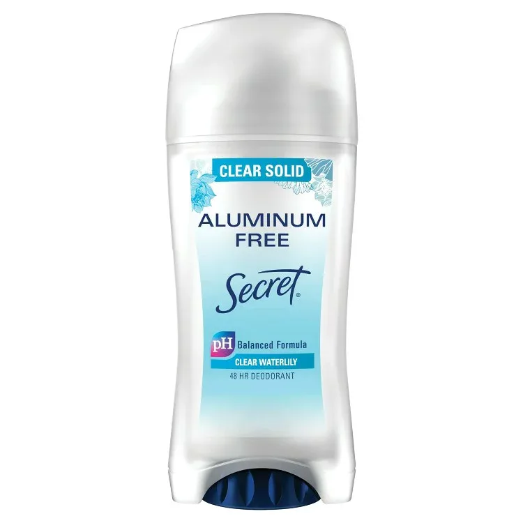 シークレット アルミニウムフリー デオドラント クリアソリッド ウォーターリリー 約68g Secret Aluminum Free Deodorant Clear Solid Waterlily 2.4 oz 【お取り寄せ商品】【合わせて買いたい】